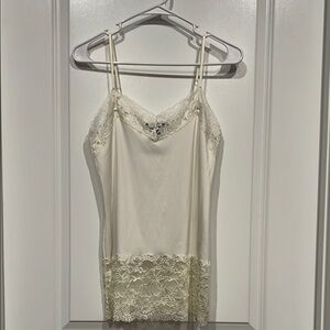 White House Black Market Cream Chemise